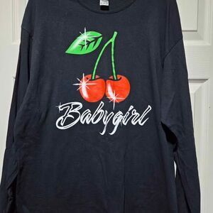 Women's Gildan size XL black long sleeve graphic tshirt